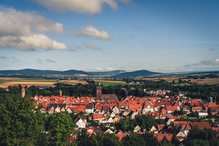 Ausblick auf die Fachwerkstadt von Grebenstein