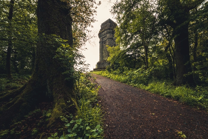 Auf dem Weg zum Bismarckturm