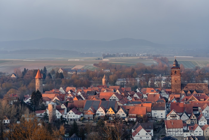 Ausblick auf die Fachwerkstadt Grebenstein