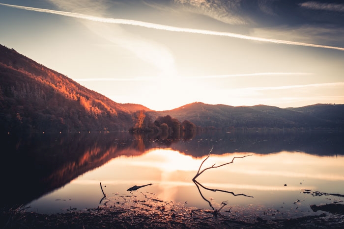 Blick auf den Affolderner See im November 2020