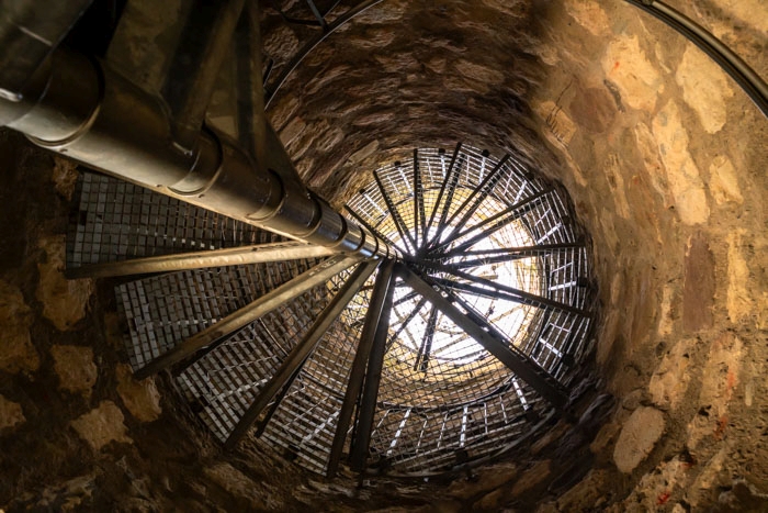 Wendeltreppe im Turm